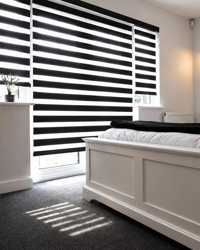 Day & Night Blind, Black, Motorisation, Decorquip