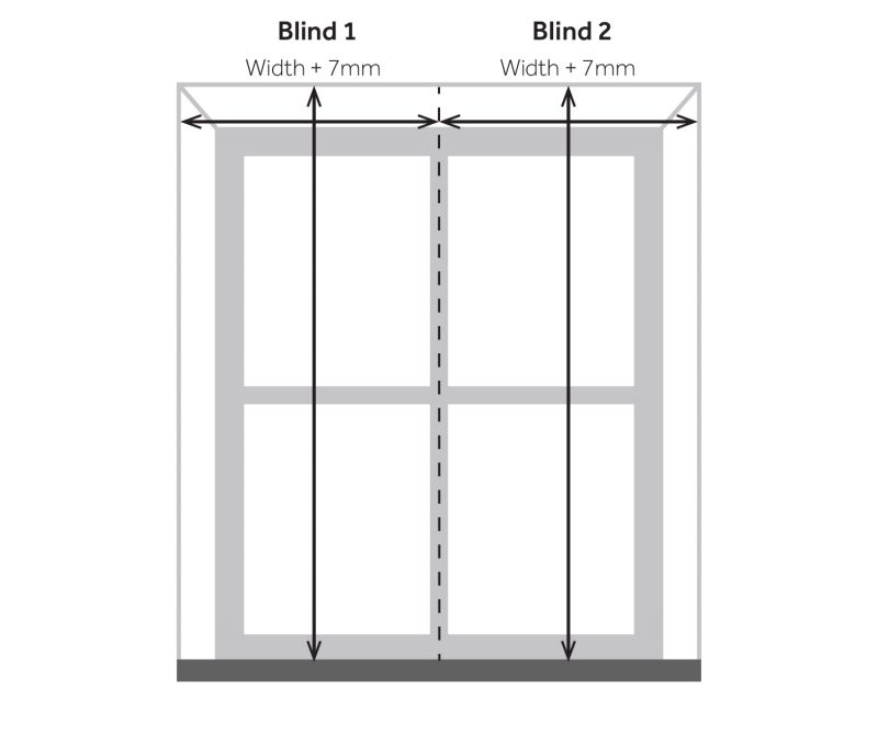 How do I measure a window for roller blinds with joining brackets ...
